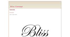 Desktop Screenshot of blissconsept.com